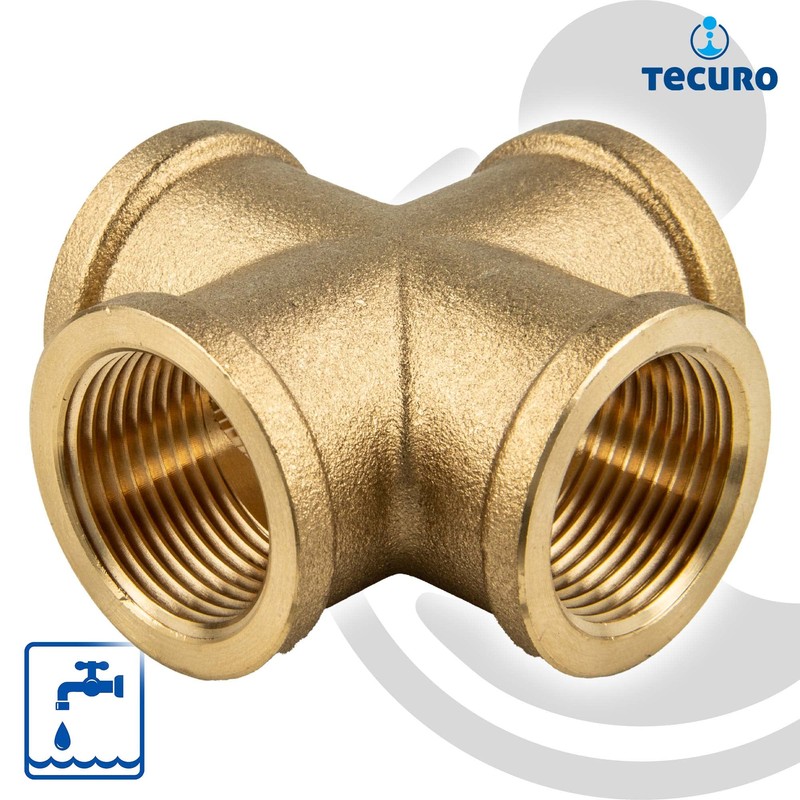 tecuro Cross piece on all sides internal thread Rp 1