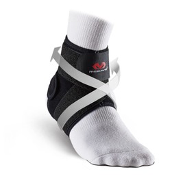 McDavid M4321 Ankle Supporter Figure 8, Ankle Wrap, Fixed, Compression Strap, Left and Right Use, M, Black, Sports, Basketball, Volley, Soccer, Baseball