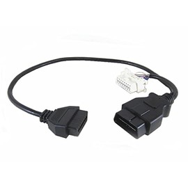 Mobilistics OBD2 Splitter with 12” Extension Y Cable Compatible with White OBD-II recepticle.