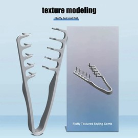 Wide Tooth Volumizing Hair Comb for Men & Women, Fluffy Curl Styling Pick Comb for All Hair Types