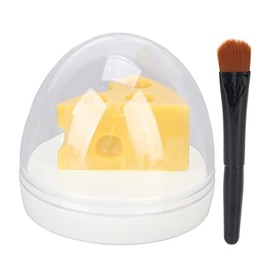 Bálsamo Labial en Forma de Queso, Reparación Nutritiva Hidratante, para Labios Agrietados, 0,3 Oz, con Pincel para Labios, Maravilloso, Seguro y No Irritante, Múltiples (02)