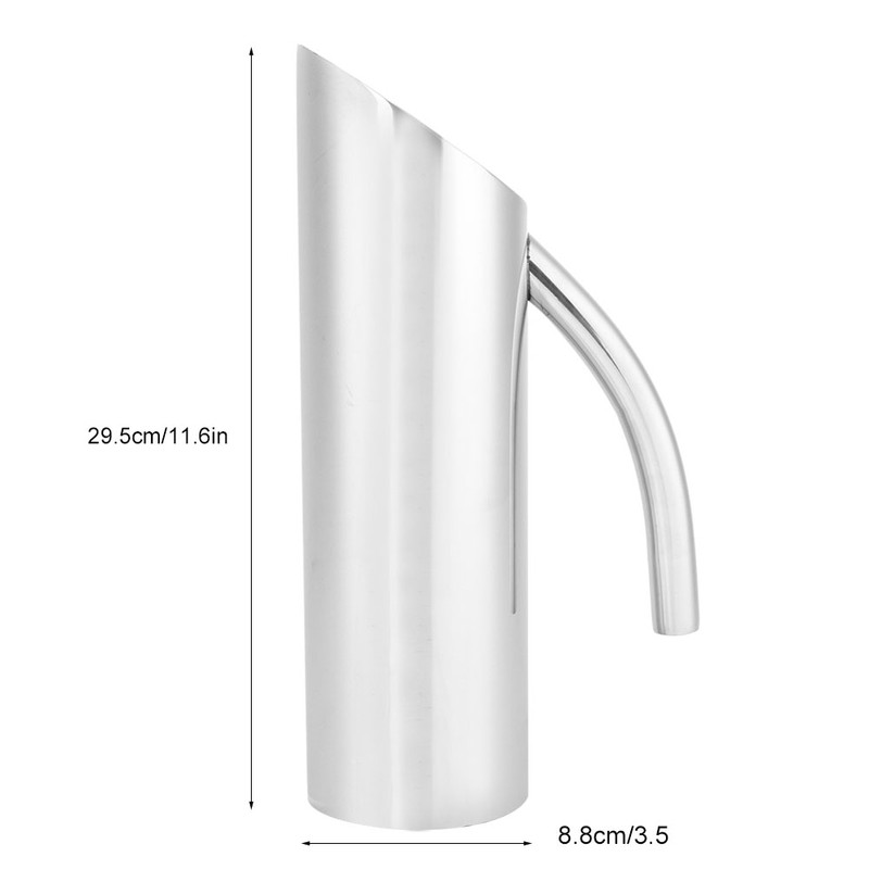 1.6L Large Stainless Steel Water Pitcher Cold Water Jug Drinks