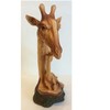 Naturecraft Wood Effect Giraffe Head and Baby Ornament