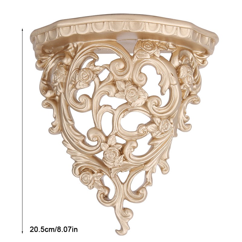 Wall Hanging Storage Rack European Hollow Style Shelf Wall Decoration