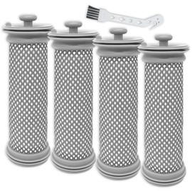 4 Pack Replacement Filter Kit Compatible with Tineco A10 / A11 Hero Master Essential, A10-03, A11-07, PWRHERO 11 Snap, PURE ONE X / S10 / S11 / S12 / S15 Series Vacuum Cleaner, 4 Pre Filters