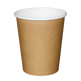 Fiesta GF031 Brown Single Wall Hot Cups (Pack of 50)