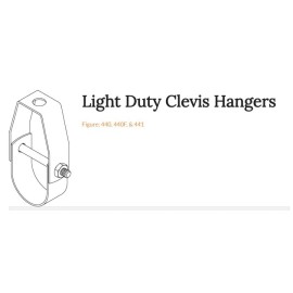 PHD Manufacturing 440-441 Light Duty Clevis Hanger 20 Pack