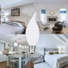 Jacqings Candelabra Flame Tip Frosted,Frosted Flame Tip Chandelier Light Bulb,