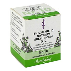 BIOCHEMIE 10 Sodium Sulfuricum D 12 Tablets Pack of 80