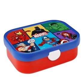 Mepal Campus Lunch Box with Bento Liner & Fork, 700 ml, The Avengers, Multi-Colour