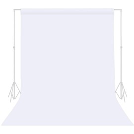 TRLYC White Photography Backdrop - 6 x 9 FT Polyester Backdrops for Photoshoot Background Screen for Photo Backdrop Video Photography Studio Photo Backgrounds Background Screen Parties