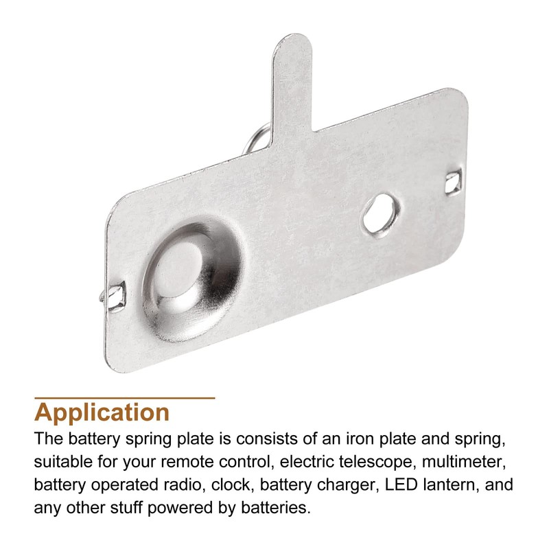 MECCANIXITY Battery Spring Plate AA Battery Spring Contact Nickel Plate