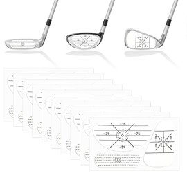 EKIND Golf Impact Labels for Swing Training Golf Club Tape Stickers for Driver Iron Putter Practice Recorder Instant Feedback Removable Blue Mark Trainer Aid (30 Pcs)