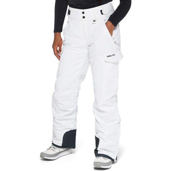 Arctix Women's Snow Sports Insulated Cargo Pants, White, 4X Short