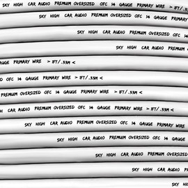 Sky High Car Audio OFC 14 Gauge Primary Wire 100ft (White)