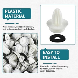 50PCS Car Trim Clips Car Door Panel Clips Universal Car Rivet Clip Kit Auto Body Fastener Car Body Trim Clips Plastic Rivets Fasteners Car Accessoties for Car Boots Interior Doors Bumper Trim Panels