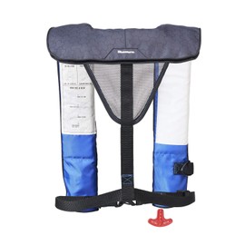 Bluestorm Gear Cirrus 26 Inflatable PFD Life Jacket (Deep Blue) | US Coast Guard Approved Automatic/Manual Life Vest for Adults