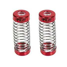 Racing Seat Suspensions 2 Pcs - Red/Chrome Headrest Pole Covers