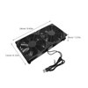 Operitacx USB Cooling Fan Ultra Thin Dual Fan for Computers
