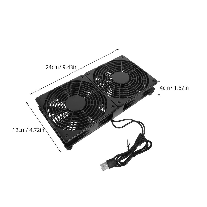 Operitacx USB Cooling Fan Ultra Thin Dual Fan for Computers