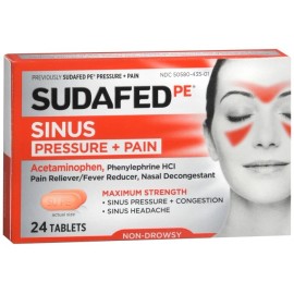 SUDAFED PE Sinus Pressure + Pain Tablets 24 EA