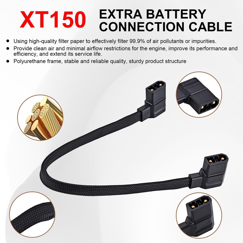 BZWBYFY XT150 Extra Battery Connection Cable Fit for EcoFlow Delta