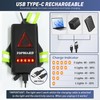 Topward Running Lights for Runners USB-C Rechargeable, Chest Headlamp with