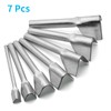 Rierdge 7pcs Leather Craft Cutter V-Shape Punch Cutting Tools for