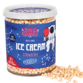 Super Garden Freeze Dried Ice Cream Strawberry Mini | No Melting Freeze Dried Candy Great for Kids | Crunchy & Tasty Ice Cream Candy Ideal for Camping, Hiking, and Backpacking Food | Freeze Dried Dessert for On-the-Go Enjoyment | 2.11oz