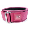 PR Personal Record Quick-Lock Hybrid Weightlifting Belt (Pink, Medium)
