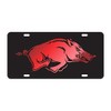 Arkansas Razorbacks Black-Red Mirrored License Plate Tag
