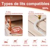 Foldable Bed Guard, Bed Rails for Elderly Adults, Adjustable in