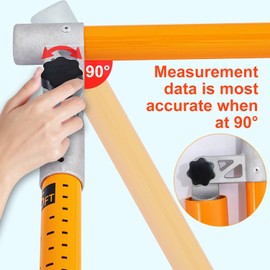 20FT Load Height Measuring Stick with Carrying Bag, Retractable Height Stick for Trucks, Truck Height Measuring Stick with Adjustable Pole