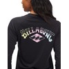 Billabong Women's Classic Long Sleeve Rashguard, Black, Large