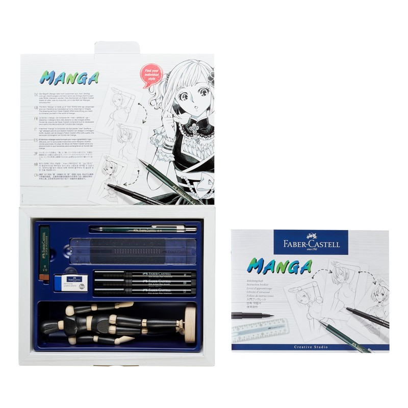 Faber-Castell - Pitt Artist Pen India Ink Pen, Manga Starter