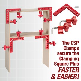 Woodpeckers Clamping Squares Plus, 4 Pack CSP Clamps, USA Made