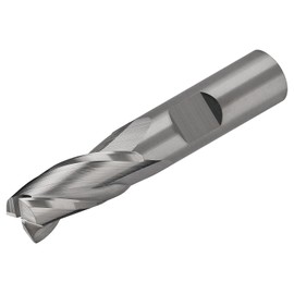 Micro 100 EMS-500-3 Square End Mill, 1/2" Cutter Dia, 1" LOC, 3 Fl, 1/2" Shank Dia, 3" OAL, Uncoated