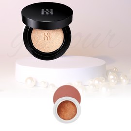 Hera Black Cushion Original 15g 23C1 Pink Beige + Hera Eye Glitter No. 1 Pampas 5g Set / 헤라 블랙 쿠션 본품 15g 23C1 핑크베이지+헤라 아이 글리터 1호 팜파스 5g 구성 세트