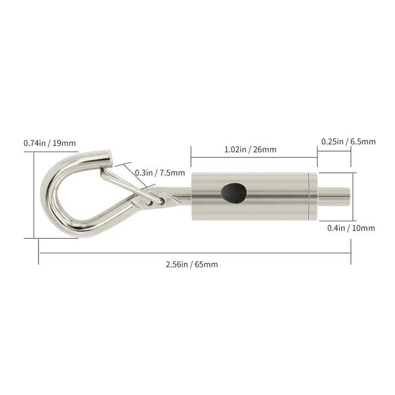YQL Portable Hook & Eye Turnbuckle Tension for 1/16-3/32 Galvanized