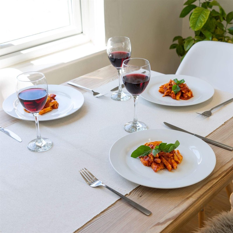 Nicola Spring Ribbed Cotton Washable Dining Table Runner - 183