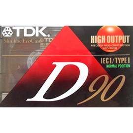 TDK D90 High Output 90 Minute IECI/Type I Cassette Tapes, Set of (7)