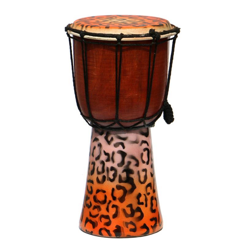 Wogeka - 30 cm Djembe - Bongo with Airbrush Painting