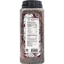 Soeos Himalayan Black Salt, Coarse Grain, 2.4 Pound (39 Oz), Gluten-Free, Natural Mineral Enriched, Natural Faux Egg Flavor, Egg replacement, Black Salt for Cooking (Pack of 1)