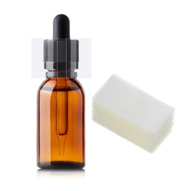 200Pcs Shrink Wrap Clear Perforated Bottle PVC Heat Shrink Wrap Film for Essential Oil Bottle Dropper Bottle and Test Tube Bottle Cap