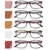 JOLISU 5 Pack Reading Glasses for Women, Spring Hinges Lightweight