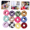 Tofficu Multi-Function Embroidery Thread Kit 12 Rolls Cotton Yarn for