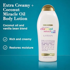 OGX, Crema Corporal Humectante de Aceite de Coco, 577 ml