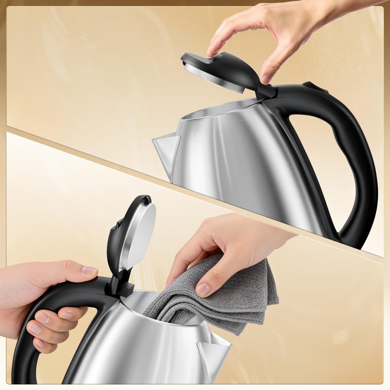DEZIN Electric Kettle Upgraded, BPA Free 2L Stainless Steel Tea