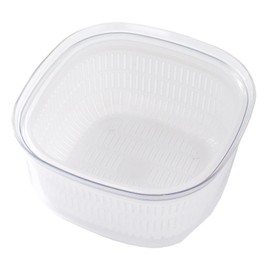 OKA Vegetable Storage Container, White, Regular, Veggie Magic Series, Washable