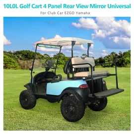 10L0L Golf Cart 4 Panel Mirror Wide Angle Rear View Mirror Universal for Club Car EZGO Yamaha Golf Carts Eliminate Blind Spots